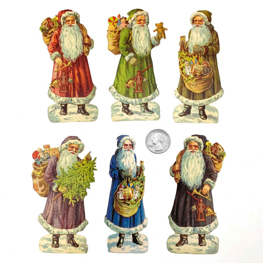 Large Classic Santa Loose Christmas Paper Scrap Pack